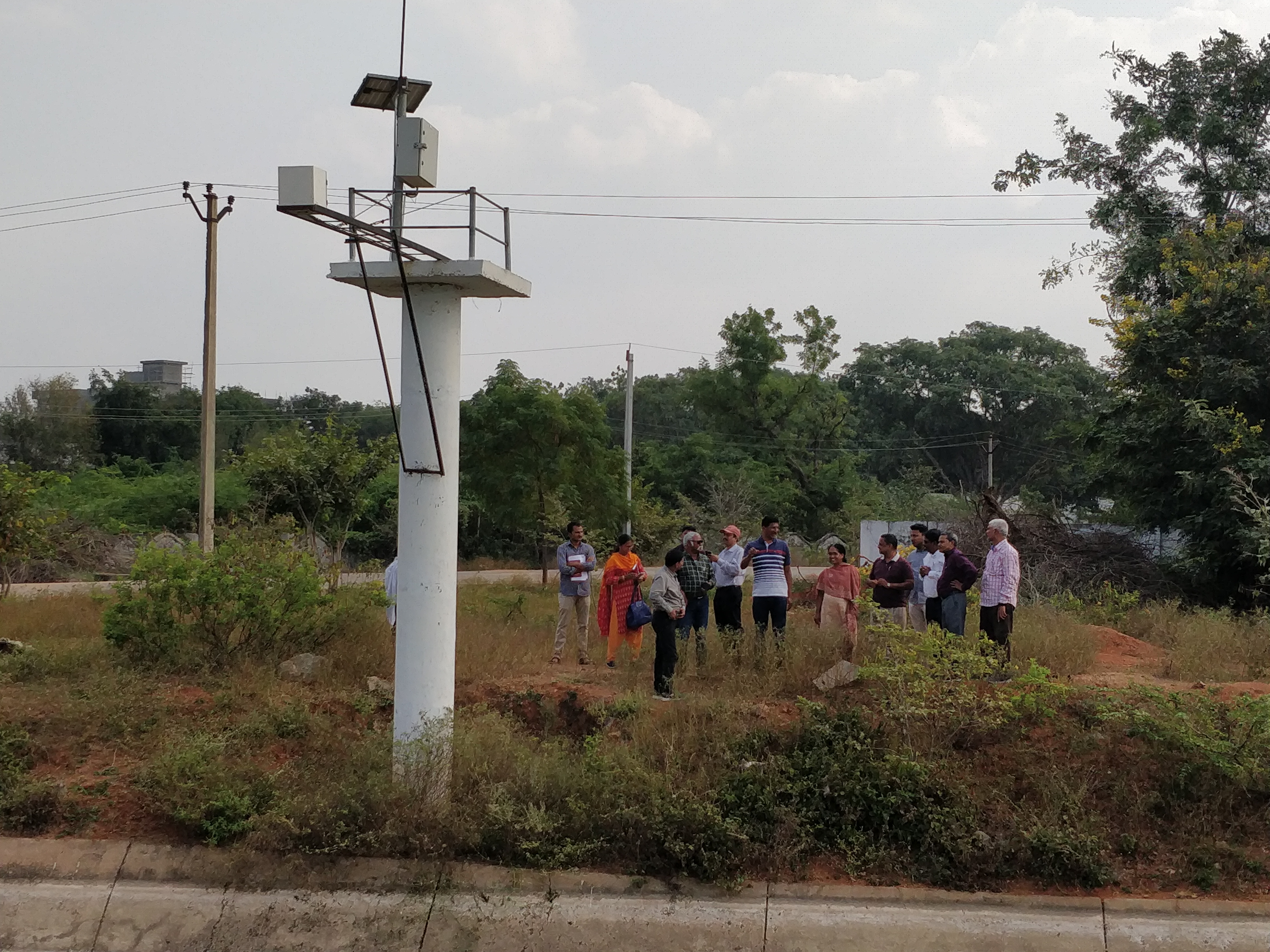 Checking the telemetry station at Priyadarshni Jurala RMC